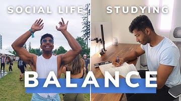 How to balance a social life while studying to get into a professional college (medical school, etc)