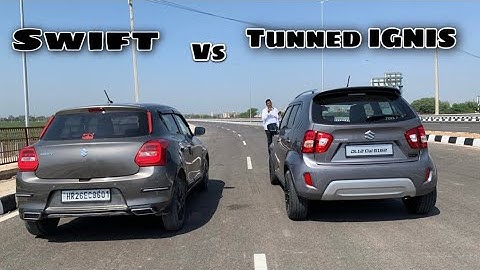 Swift vs Tunned IGNIS 🔥 DragRace 🔥 Hatchback king ka Award dedo isko ❤️ | PistonVine #suzuki