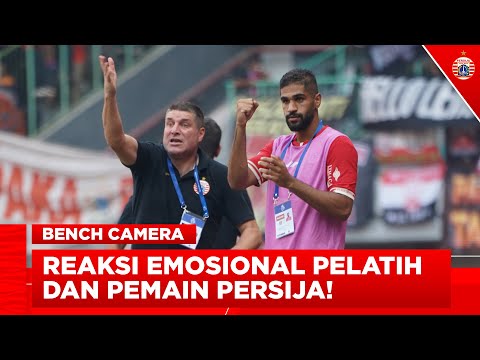 BENCH CAM | Reaksi Emosional Pemain dan Pelatih di Laga Persija vs Persis