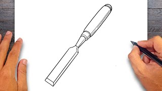 How to draw Chisel - Chisel Drawing Ideas
