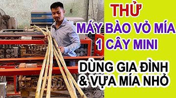 Thử Mía Máy Cạo Vỏ Mía 1 Cây Dùng Gia Đình Và Vựa Mía Nhỏ | Máy Bào Vỏ Mía 1 Cây Không Biến Tần
