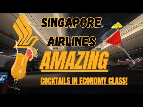 UNLIMITED COCKTAILS in Economy Class? Singapore Airlines 🇸🇬  to Sri Lanka 🇱🇰