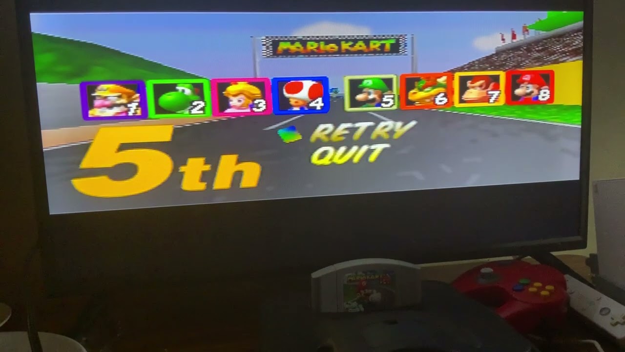 Mario kart 64 game over - YouTube