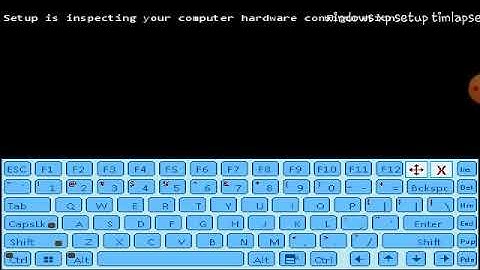 Windows XP setup timelapse on JPCSIM