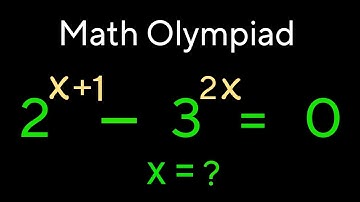 Math Olympiad| Nice exponential math problem| solve for x