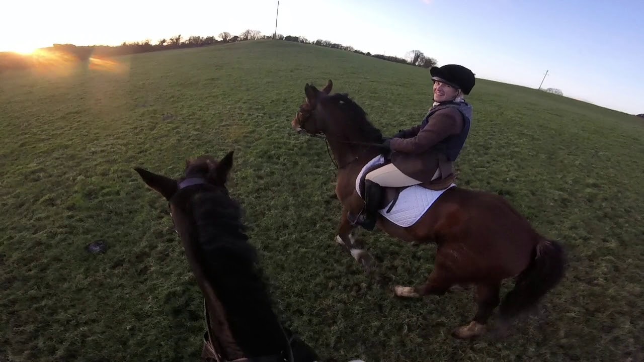 FARNEY HUNT HIGHLIGHTS WITH VICTORIA ON THE GO PRO HEAD CAM
