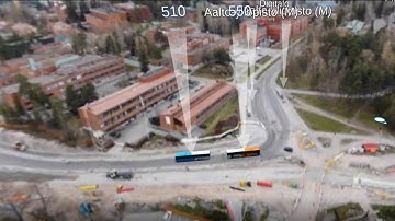 Realtime third person view of public transportation