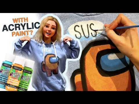 Using Acrylic Paints on Clothing: The Best Fabric Medium.