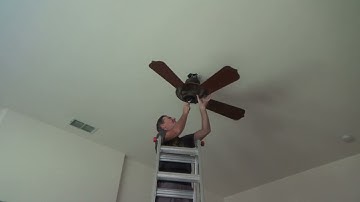 How to Fix Ceiling Fan Clicking/Wobbling for Dummies...Part 5  Removing Fan Blades & Sensor