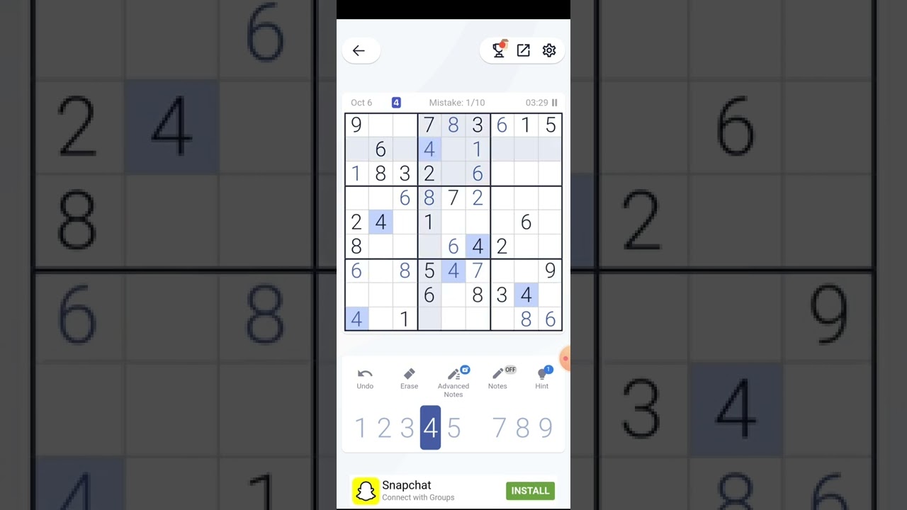 SUDOKU Daily Challenge 6th October 2022 YouTube Sudoku daily challenge 6th october 2022 youtube