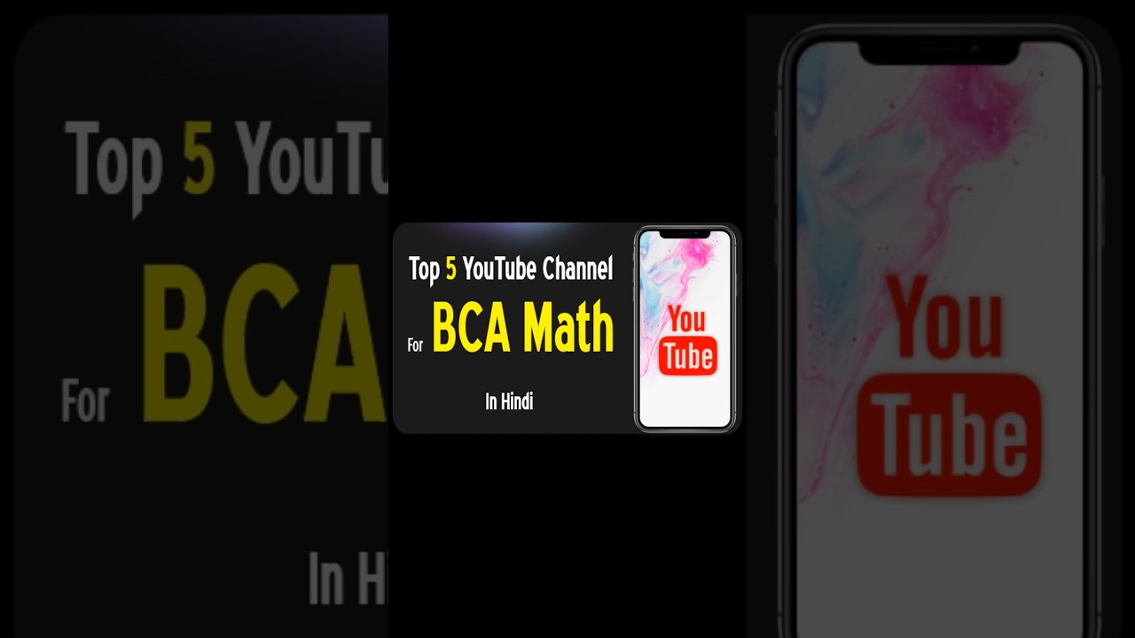 best youtube channel for bca mathematics | top youtube Channel For BCA  Mathematics | 