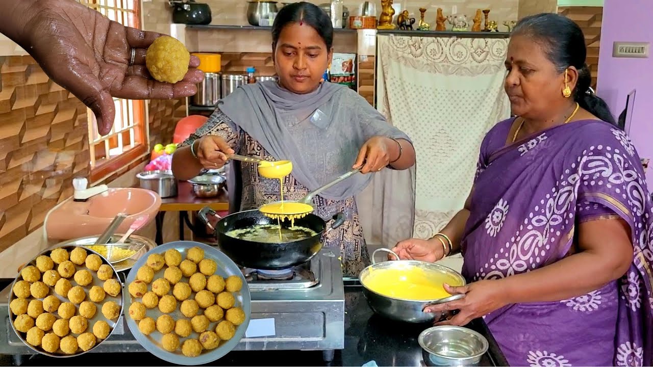 லட்டு செய்யுறதுல பிரியாவை அடிச்சிக்க முடியாது! பேக்கரி ஆரம்பிக்கலாம்னு சொல்லுவாங்க! Laddu Recipe