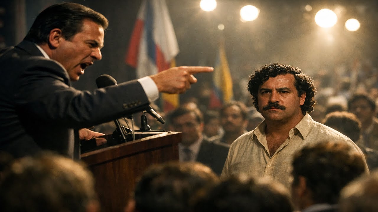 “¡Un narcotraficante jamás será presidente!” humilló el POLÍTICO a Pablo Escobar… todo salió mal.