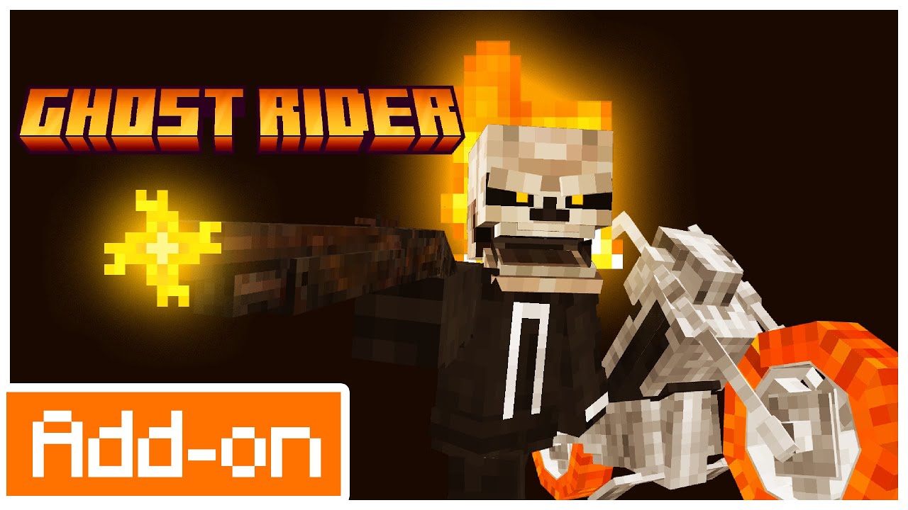 Ghost Rider Build Minecraft Ghost Rider (Preview) - Minecraft Bedrock Marvel Project Add-on - YouTube