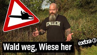 Realer Irrsinn aus Emden: Ein Wald wird zur Wiese