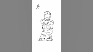 How to Draw Roblox  #sketchdrawing #drawing #youtubeshorts #howto #roblox #robloxshorts