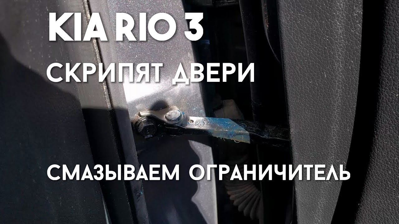 Качества скрипа. Скрип двери. Смазка для ограничителей дверей автомобиля. Смазка ограничителей дверей Kia. Скрип двери в Киа Рио.