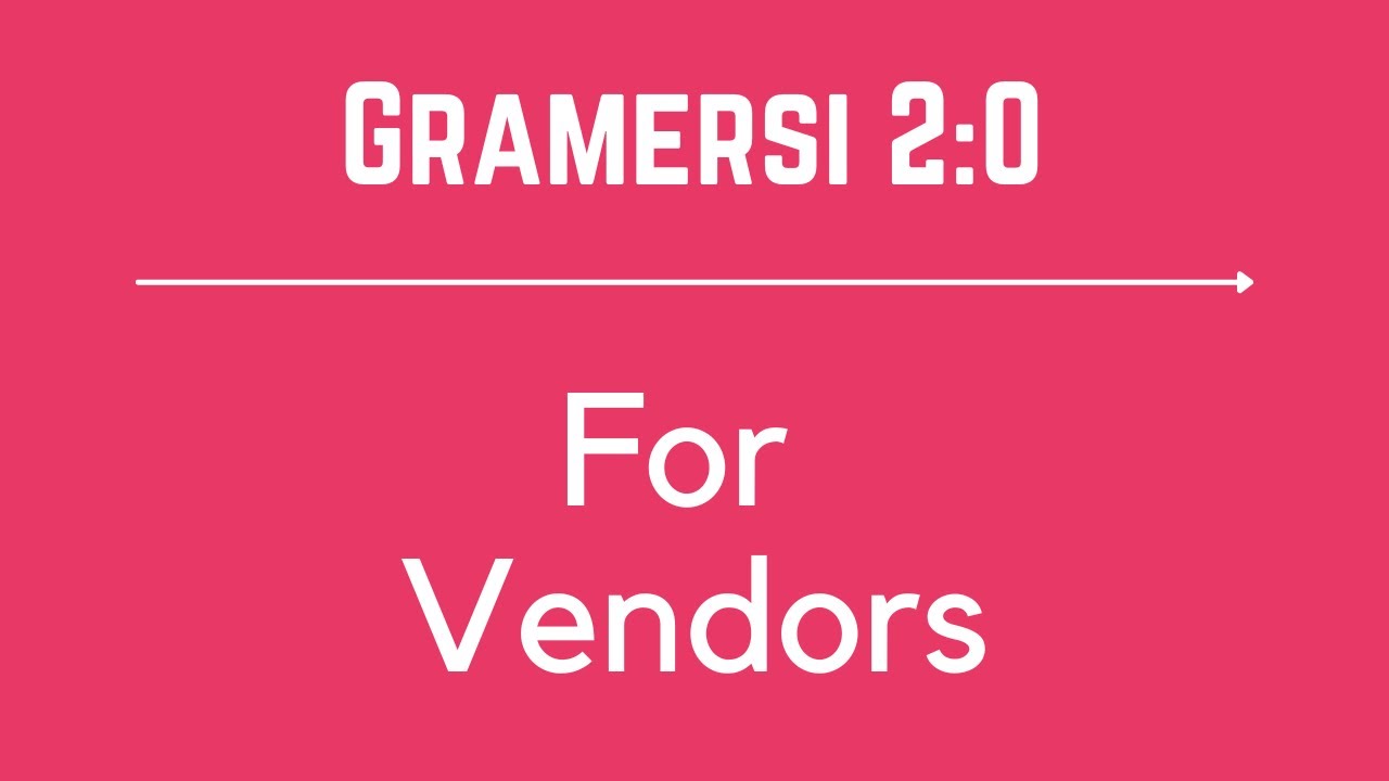 Gramersi 2.0: Short 4: For Vendors
