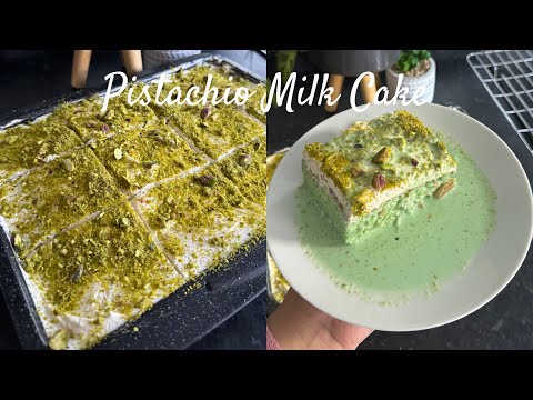 Pistachio Milk Cake Recipe / Tres Leches from Scratch - Ramadan Recipe