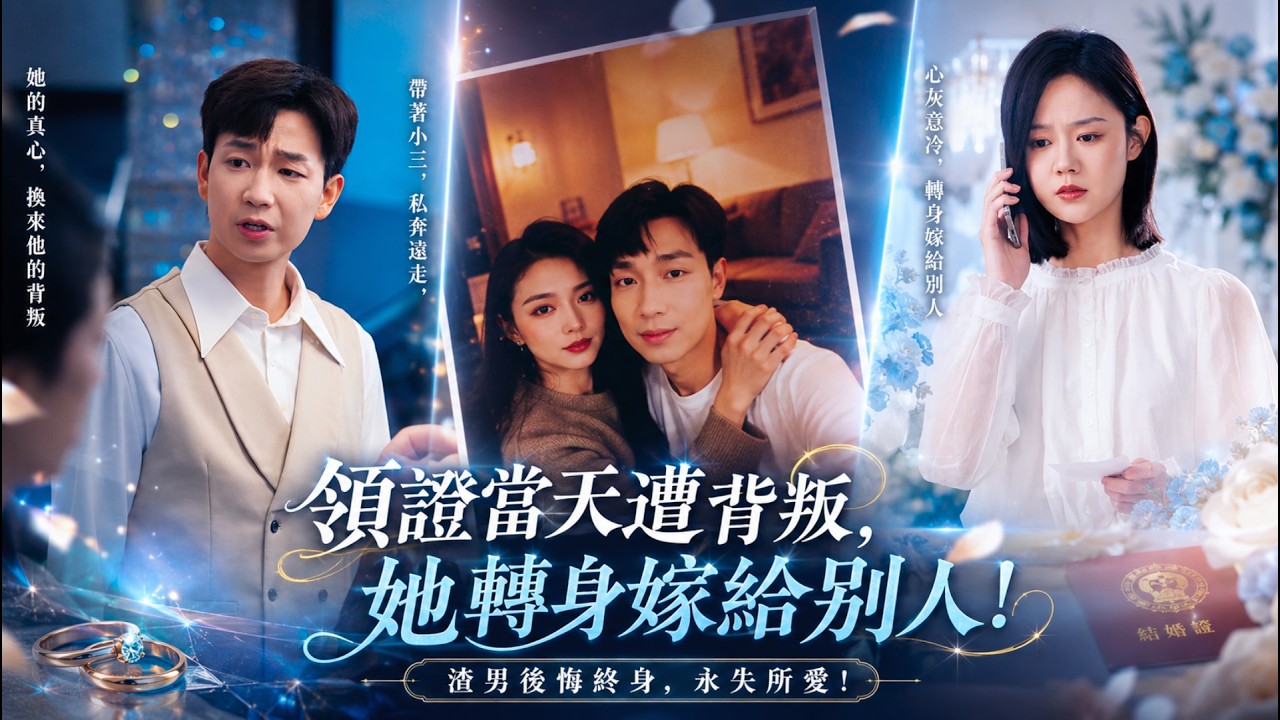 領證當天她苦苦等待，未婚夫卻帶著懷孕的小三私奔了，深情錯付她轉身嫁給別人，留他永失所愛後悔終身！#虐戀 #虐心 #虐劇 #追妻火葬場