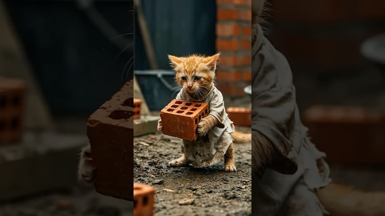 The poor kitten was ridiculed by his friends for playing with an old motorbike #AFMM