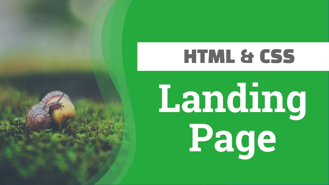 How to Create a Landing Page using HTML & CSS