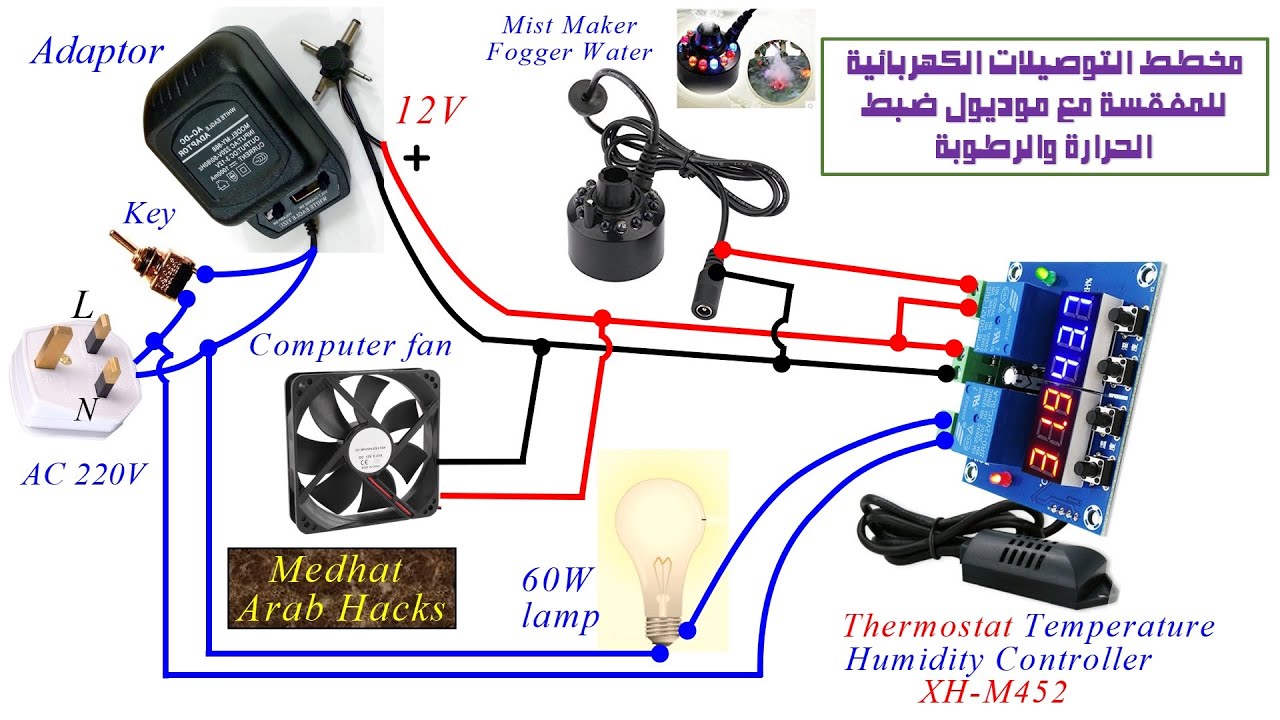 كيفية معايرة موديول ضبط الحرارة والرطوبة في الفقاسات - WH M452  Temperature Humidity Controller