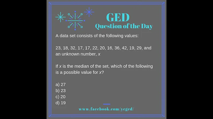 GED® QOD: Median Challenge Problem