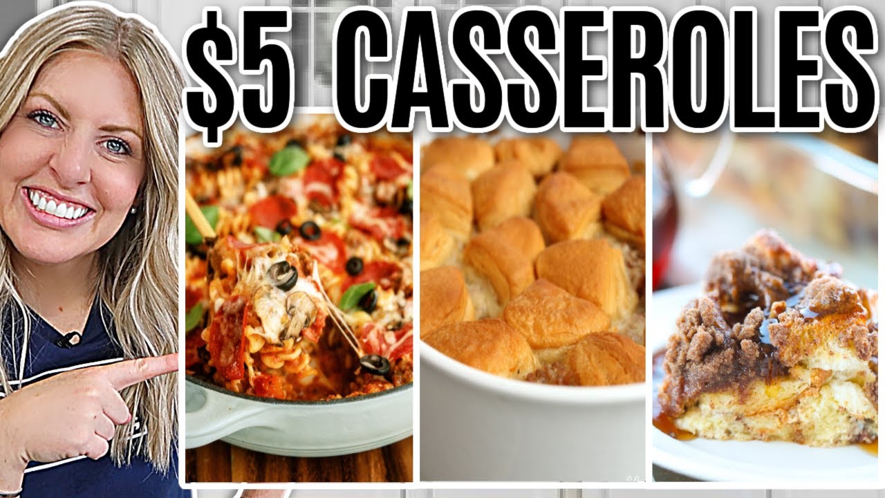 The EASIEST $5 Casserole Dinners. Cheap and Easy Casseroles for Busy ...