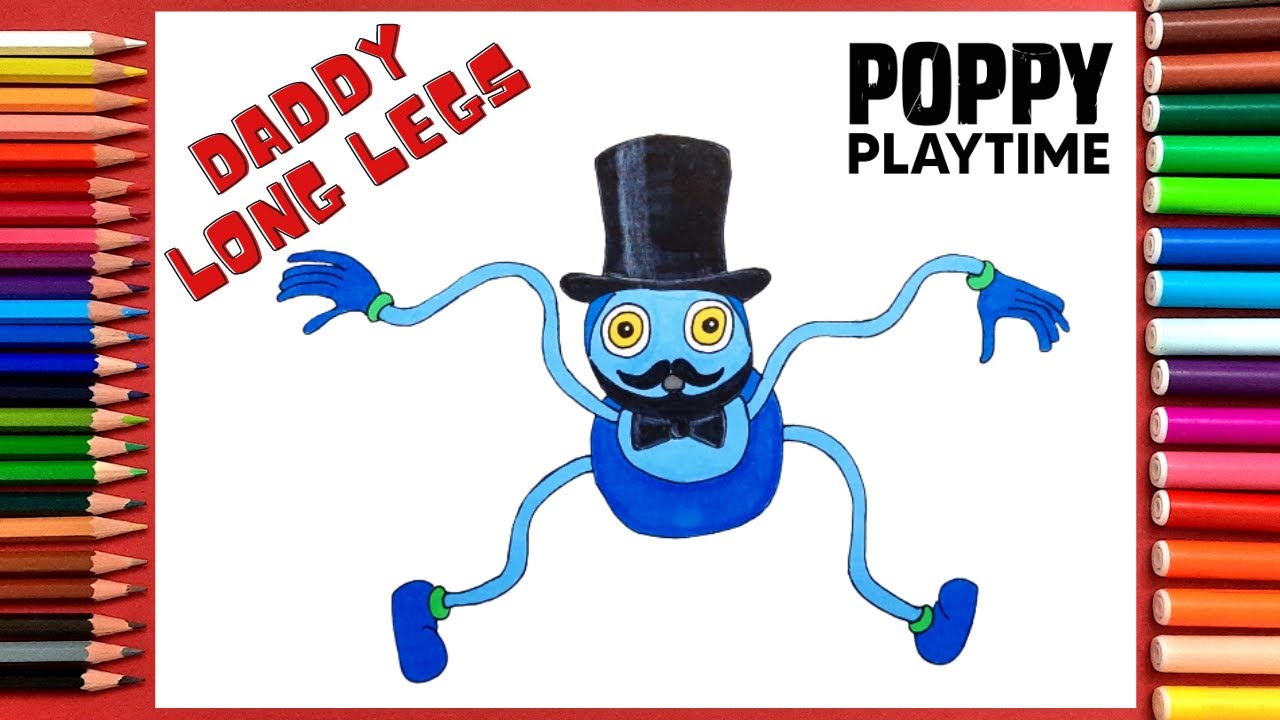 COMO DESENHAR O DADDY LONG LEGS do POPPY PLAYTIME