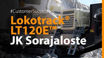 Lokotrack® LT120E™ mobile jaw crusher