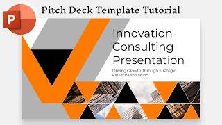 PowerPoint Pitch Deck Template Tutorial (2) Part 1 | Title Slide