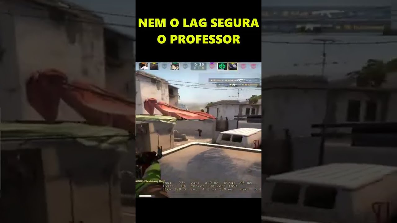 Nem o Lag segura o professor 