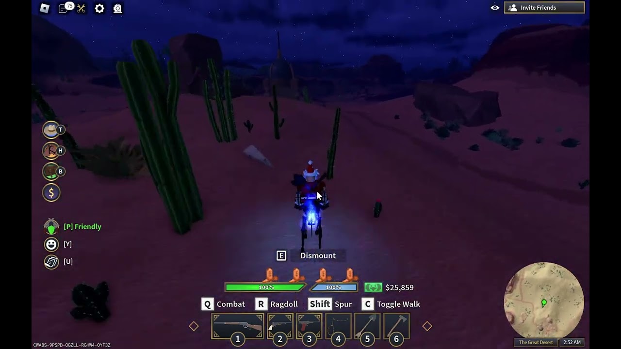 In a vast expanse of a sandy land Wild West Roblox