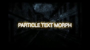 Blackmagic Fusion - Particle Text Morphing (free templates and walk through)