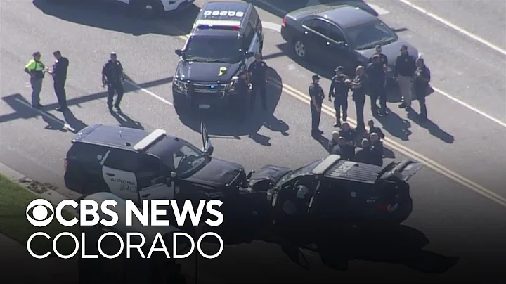 Aurora police pursue suspect in stolen police cruiser that ends in crash