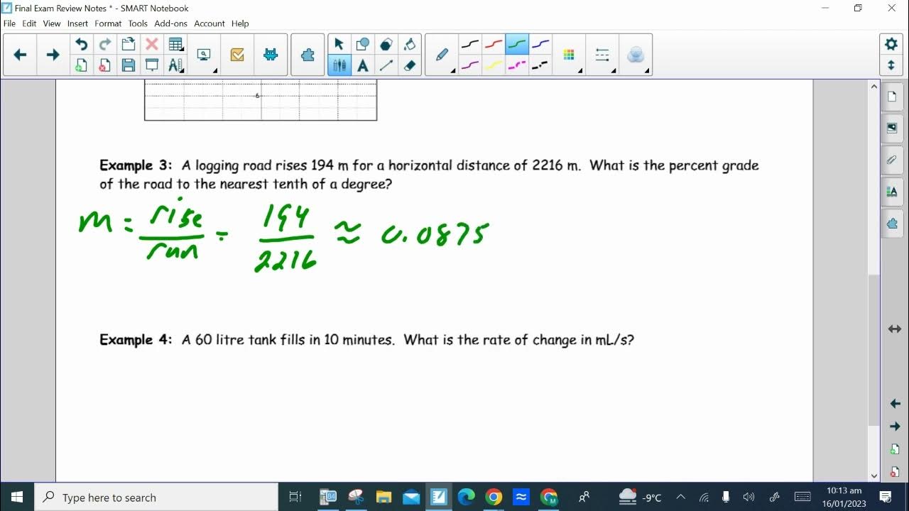 Math 203 Slope Final Exam Review YouTube