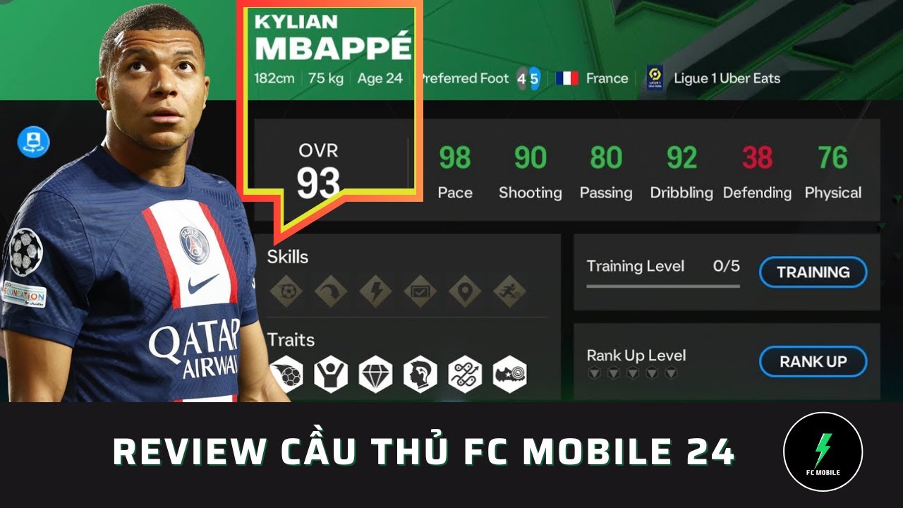 REVIEW KYLIAN MBAPPE 93 OVR - SIÊU PHẨM TỐC ĐỘ - YouTube
