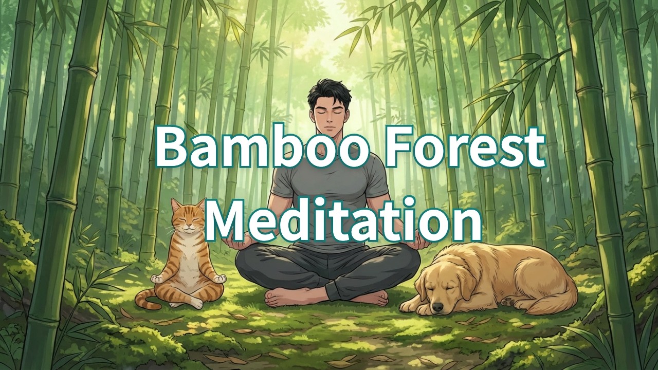 Breathe. 🌿 Zen Moments in the Bamboo Forest #meditation