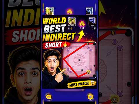 Word Best Indirect Short 🔥 1M Bot Trick Carrom pool 💝 #shortvideos #carrompool