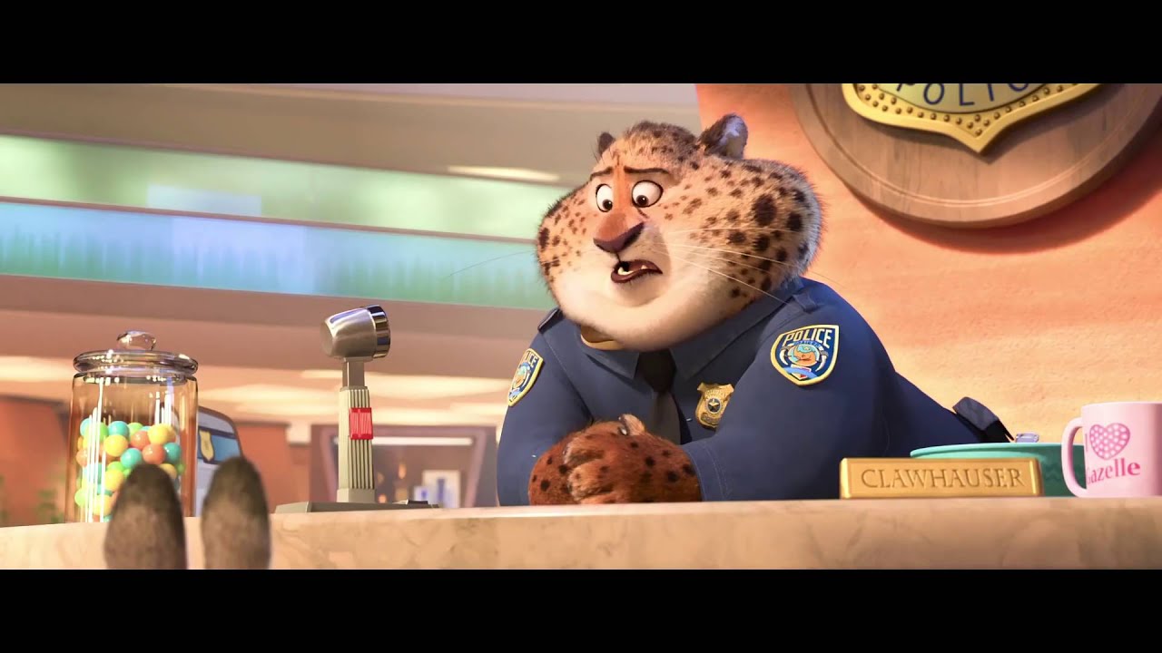 ZOOTOPIA Trailer #3 Clawhauser, the Cheetah Cop (2016) Disney Movie