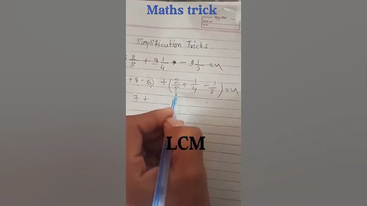 Simplification trick | Mixed fraction trick | Fast simplify trick #shorts