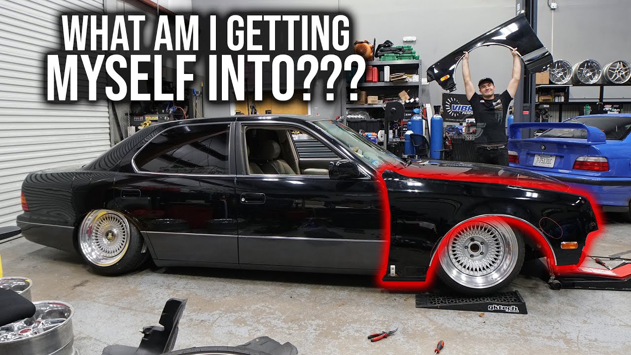 Toyota Century front End Swapped VIP LS400 Part 1 MockUp and