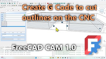 CNC Profiling Tutorial: Cut Shapes & Outlines | FreeCAD 1.0 CAM G-Code Workflow (Full Guide)