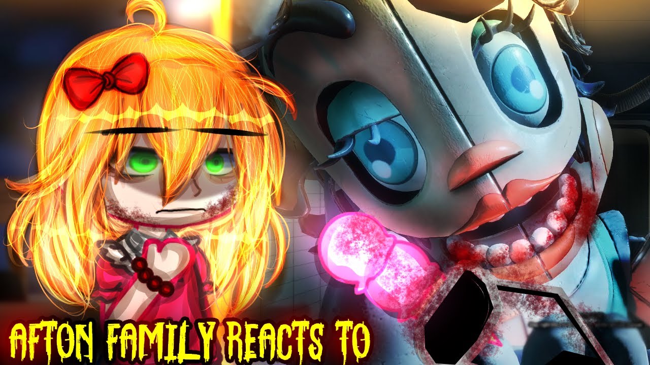 Семья Афтон реагирует на: Секрет подражателя || GC || Реакция Gacha ||