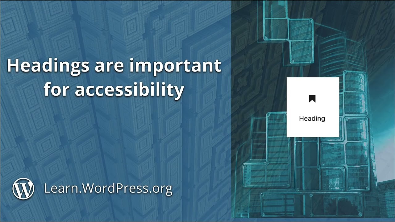 Using headings for Accessibility and SEO