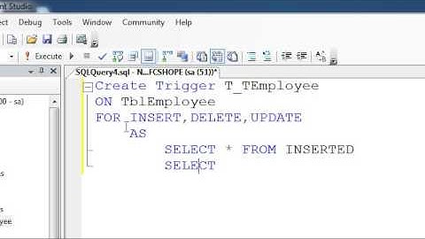 010 How to create Trigger for Insert Delete and update data SqlServer 2008