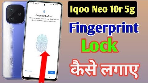 Iqoo neo 10r 5g fingerprint app lock/Iqoo neo 10r 5g me app lock kaise kare/Iqoo apps lock setting