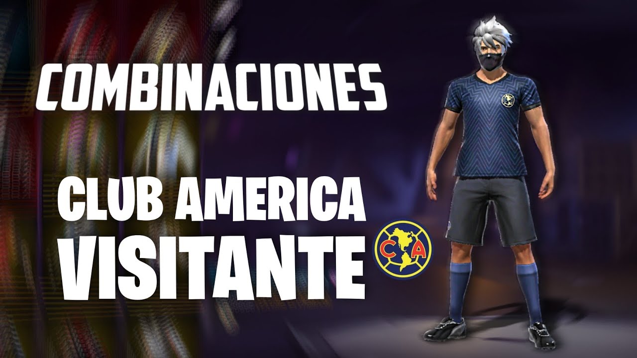 💥COMBINACIONES de ROPA con el SET *CLUB AMERICA VISITANTE* FREE FIRE x  CLUB AMERICA 