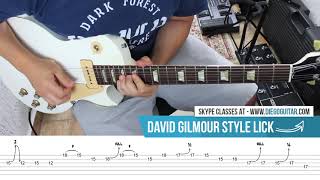 David Gilmour Guitar Solo Lesson - with TAB